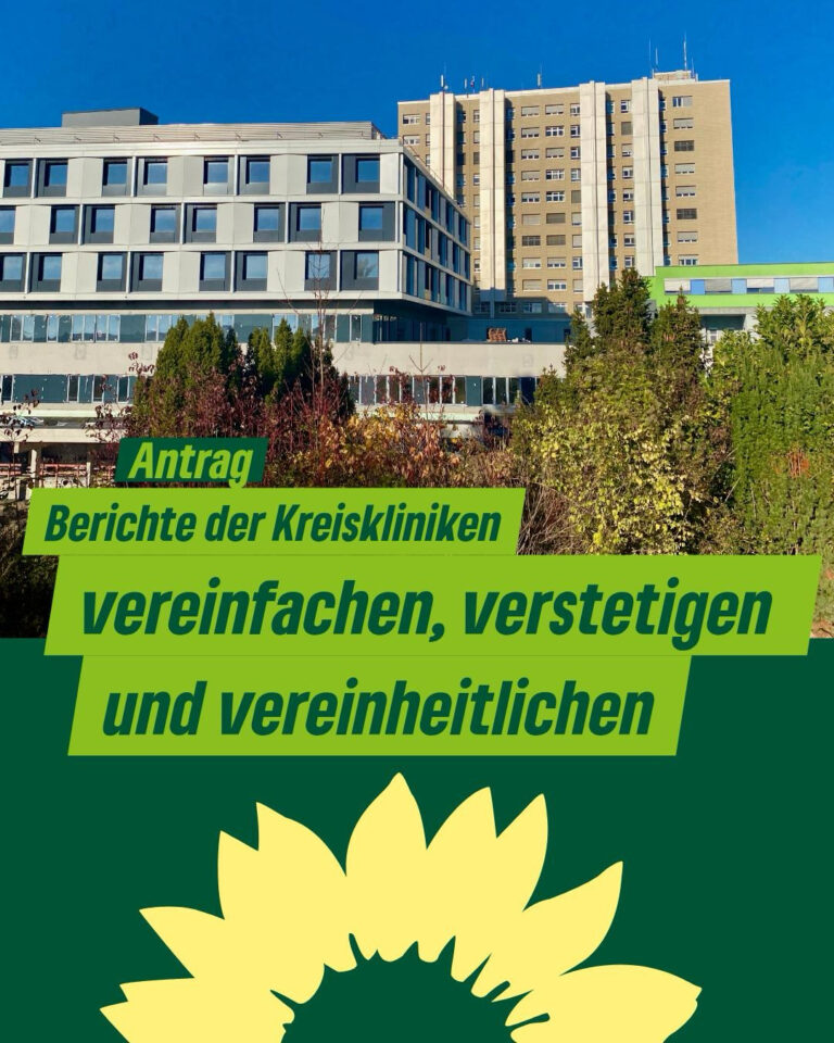 Berichte der Kreiskliniken und MVZ GmbH für die Kreistagsgremien vereinfachen, verstetigen und vereinheitlichen