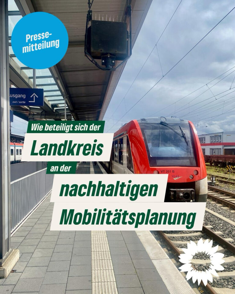 Wie beteiligt sich der Landkreis an der Nachhaltigen Mobilitätsplanung?